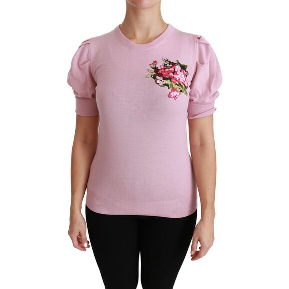 Dolce & Gabbana Dolce Gabbana TSH4457 Floral Top Women Pink Tops & T-Shirts - Picture 1 of 6